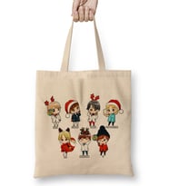 Bts Christmas Gift Kpop Bts Chibi Christmas Bez Çanta Uzun Saplı