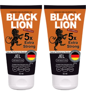 Black Lion 2 Adet Erkeklere Özel Maçalı Ginsengli 50 Ml