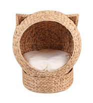 Kedi Yatağı Hasır Doğal Kedi Yatağı (Kahverengi)
