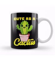 Kawaii Cute As a Cactus Adorable Succulent Cactus Lovers Kupa Bardak Porselen