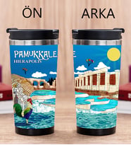 Pamukkale Tasarımlı Fotoğraflı Termos