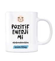 Kişiye Özel İsimli Baba Kupa Pozitif Enerjimimi Babamdan Aldım