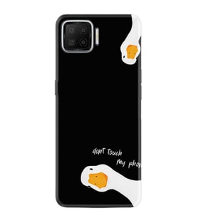 Oppo A73 Kılıf Silikon Desen Özel Seri Dont Touch Duck 1655