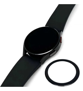 Samsung Galaxy Watch 5 40mm Uyumlu Zore PMMA Pet Saat Ekran Koruyucu (Siyah)