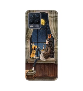 Realme 8 Pro Kılıf Desenli Silikon Resimli Ananas Camera Glass St-1358