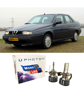Alfa Romeo 155 Led Xenon Kısa Far Ampulü H1 Mono Yeni Seri Beyaz