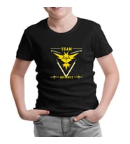 Pokemon Go - Team Instinct Siyah Çocuk Tshirt