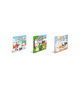 Evcil Hayvanlar 3'lü set /3 Boyutlu Hareketli Kitap