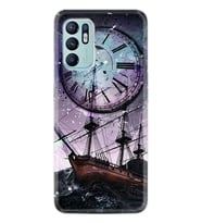 Oppo Reno 6 Kılıf Silikon Desen Özel Seri Time 1749
