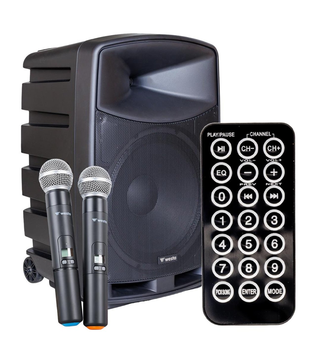 HO ホハ　真空　6810？ Westa WAP-15505 400Watt 15” Şarjlı Taşınabilir Hoparlör