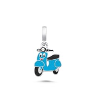 Vespa Motosiklet Gümüş Kolye Ucu ARB58