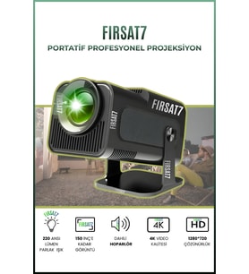 F96 Taşınabilir 4K Projektör, WiFi, Bluetooth, Ev Sineması, 1080P Dizi Film