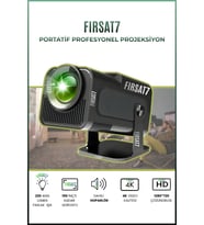 F96 Taşınabilir 4K Projektör, WiFi, Bluetooth, Ev Sineması, 1080P Dizi Film