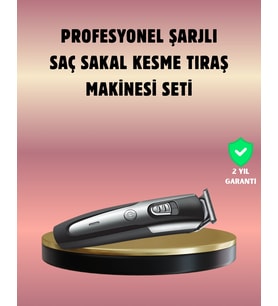 Mey İthalat® Şarjlı Saç Sakal Kesim Makinesi Detaylı Kesim İçin Hassas Başlıklı