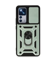 Xiaomi Mi 12t Pro Kılıf Pars Lens Yüzüklü Silikon - Yeşil