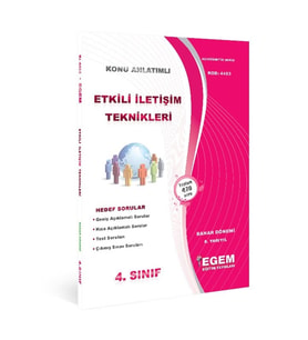 Egem Eğitim Yayınları Aöf Etkili Iletişim Teknikleri Konu Anlatımlı Soru Bankası (Çok Renkli)