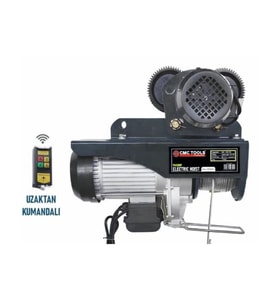 Cmc 1700 Watt Şaryolu Kumandalı Elektrikli Caraskal Vinç 600-1200 Kg
