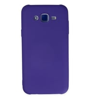 Galaxy J7 Kılıf Nano içi Kadife Silikon - Mor