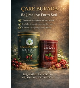 ÇareBurada Sindirim Destek Seti - ÇareBurada Kekreyemiş 8 G x 20 Stick + Acerola Toz 200 G