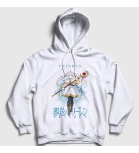 Presmono Unisex Beyaz Mage Anime Manga Frieren Kapüşonlu Sweatshirt 533087tt