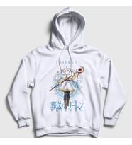 Presmono Unisex Beyaz Mage Anime Manga Frieren Kapüşonlu Sweatshirt 533087tt