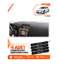 MAZDA 6 (2007-2013) Uyumlu Ön Torpido Koruma Kılıfı Halısı - Siyah