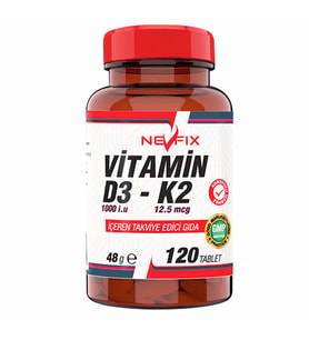 Nevfix Vitamin D3-K2 120 Tablet