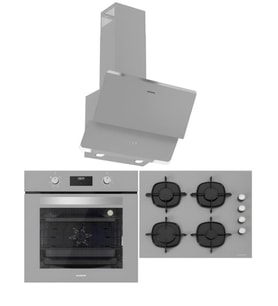 Silverline Gri Ankastre Set (CS5700E6S01 Ocak + S2-BO6502S02 Fırın + 3490 Oslo D
