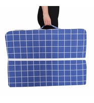 Katlanır Yer Yatağı Sünger Yatak MAVİ PANO 80x180 Cm-7 CM Tek Kişilik