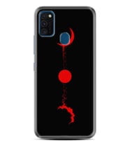 Samsung M21 M22 M23 M30 M31S M32 Kılıf Desenli Silikon Red Moon 1710