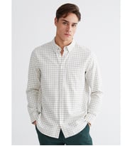LCWAIKIKI Classic Kahverengi Regular Fit Ekose Erkek Gömlek