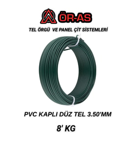 Pvc - Kaplı Düz Tel - 3.5 mm Kalınlık ( - 8 -kg ) (Y.Yeşil)