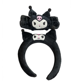 Sanrio Kuromi Taç Bandana Seti Siyah
