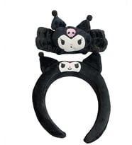 Sanrio Kuromi Taç Bandana Seti Siyah