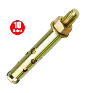 Aletçantam Çelik Dübel Gömlekli 8x75 (10mm) - 10 adet