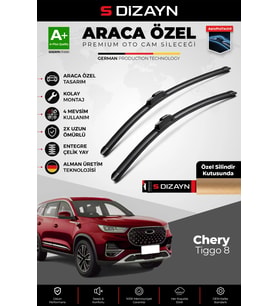 Chery Tiggo 8 Ön Cam Silecek Seti 2023 Üzeri Premium Araca Özel 60-45 Cm A+ Kalite