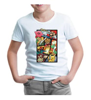 Super Mario - Smaash Beyaz Çocuk Tshirt