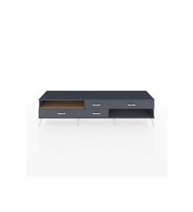 Hyperion TV Ünitesi Tek Raflı 4 Çekmeceli  220x44x51 Antrasit-Çam/Antrasit