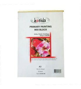 Ponart Kosida Primary Painting Mix Blok Spralli A3 Karma Resim Defteri 