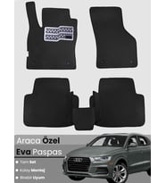 AUDİ Q3 (2011-2018) Uyumlu EVA Paspas Tam Set–Araca Özel,Su Geçirmez,Hızlı ve Kolay Montaj