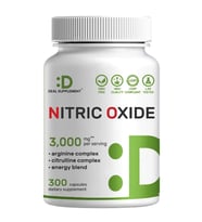 DEAL SUPLAMENT Nitric Oxide Supplement 3000mg, 300 Capsules – Arginine, Citrulline, Korean Red Ginseng, Tonkat Ali, Maca Root, Marshmallow Blend. (Renksiz)