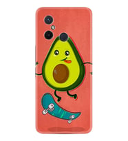 Xiaomi Redmi 12C Kılıf Silikon Desen Özel Seri Avokado Skate 1741