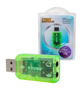 Powermaster 5.1 Kanal Usb 2.0 Ses Kartı Mikrofon Hoparlör Destekli Usb Ses Çıkışına Dönüştürücü Çevirici