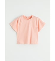 LC WAIKIKI Pembe Bisiklet Yaka Reglan Kol Kız Çocuk Tişört