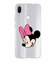 Xiaomi Redmi Note 7 Uyumlu Kapak Minnie Mouse Tasarımlı Şeffaf Silikon Kılıf