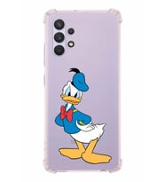 Samsung Galaxy A32  Köşe Korumalı Antişok Kapak Donald Duck Tasarımlı Şeffaf  Kılıf