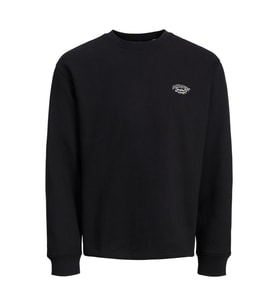 Jack & Jones 12262880 Jorbronx Arch Small Sweat Crew Neck Siyah