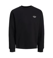 Jack & Jones 12262880 Jorbronx Arch Small Sweat Crew Neck Siyah