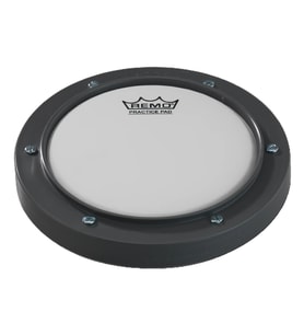REMO RT-0006-00 Ambassador Coated Çalışma Pedi - 6" (Eğitim - Taşınabilir)  Ambassador Coated Deri Yüzeyi ile Gerçekçi Trampet Hissi, Masaüstü Kullanımına Uygun Kauçuk Taban  Ölçüler: 6 İnç Çap (Kompakt)