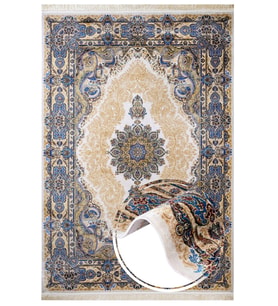 Makine Kaymaz Yıkanabilir Bej Eskitme Salon Halısı Mutfak Halısı Koridor Halısı Yolluk 5156C